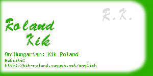 roland kik business card